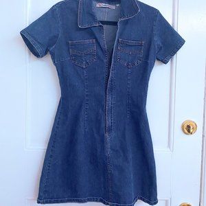 vintage jean dress